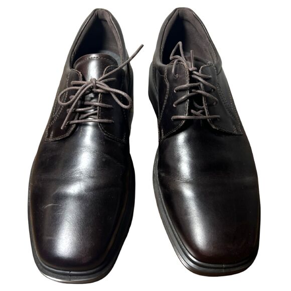 ECCO Men’s Leather Oxford Dress Shoes Brown US 10–10.5 Removable Dual Fit Insole main image 12